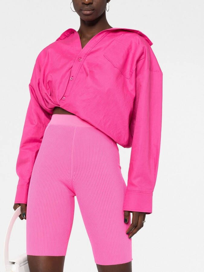 Jacquemus Gesmockte blouse Roze