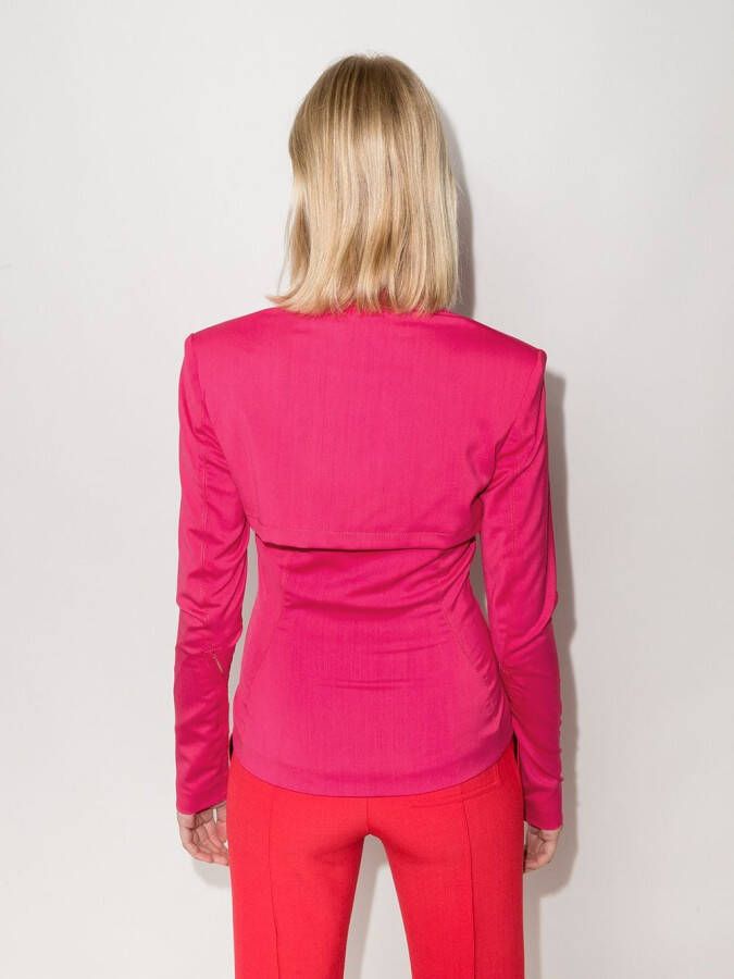 Jacquemus Getailleerde blouse Roze