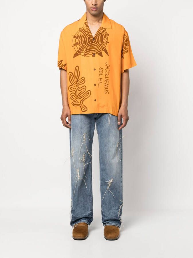 Jacquemus Overhemd met print Oranje