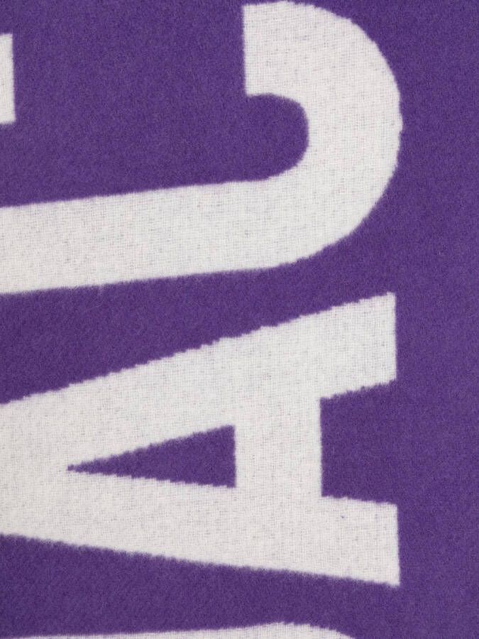 Jacquemus Sjaal met logo-intarsia Paars