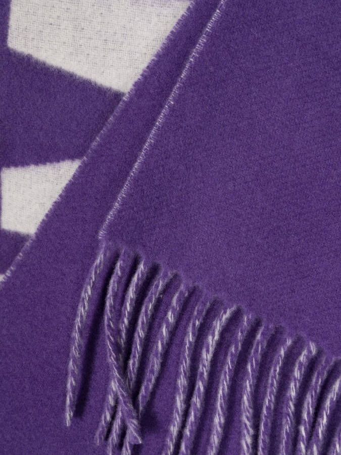 Jacquemus Sjaal met logo-intarsia Paars