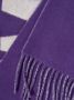 Jacquemus Sjaal met logo-intarsia Paars - Thumbnail 3