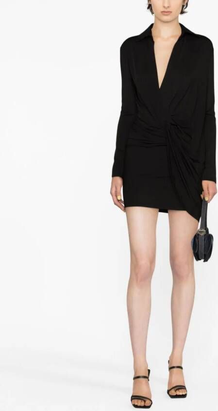 Jacquemus Jersey mini-jurk Zwart