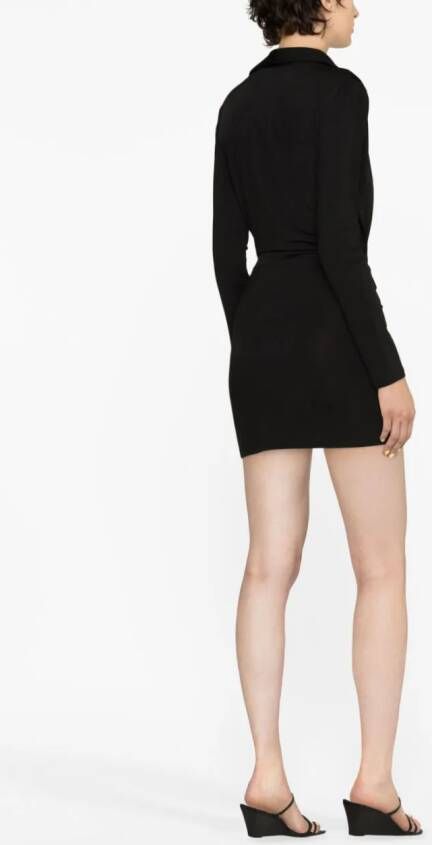 Jacquemus Jersey mini-jurk Zwart
