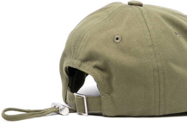 Jacquemus Honkbalpet met print Groen