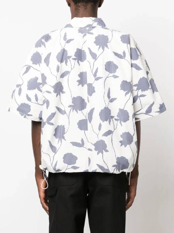 Jacquemus La Chemise Disgreghi overhemd met roosprint Wit