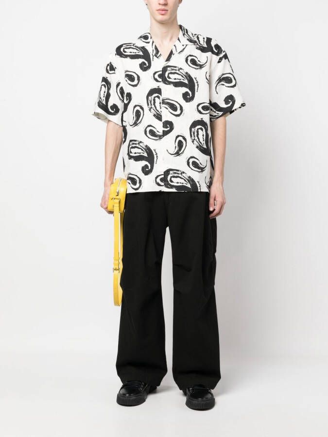 Jacquemus Shirt met paisley-print Wit