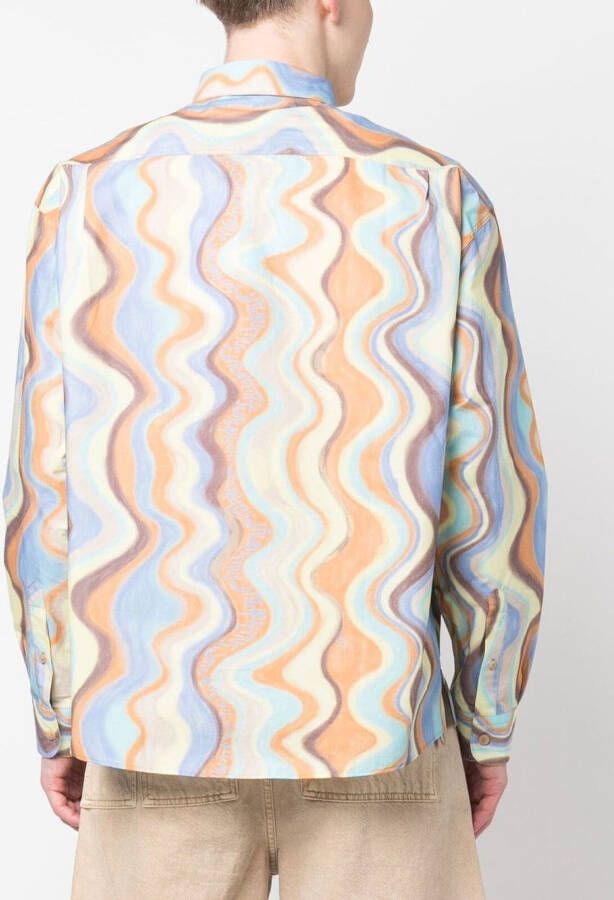 Jacquemus Overhemd met print Beige
