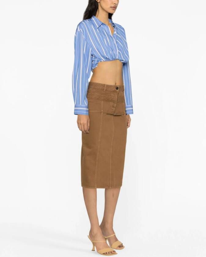 Jacquemus Denim rok Bruin