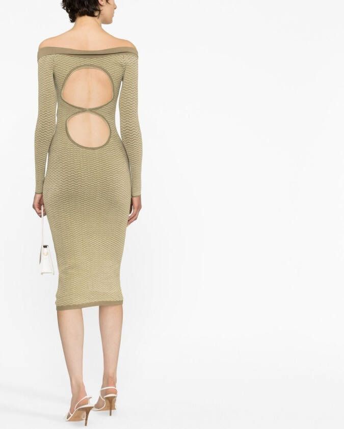 Jacquemus Off-shoulder polojurk Groen