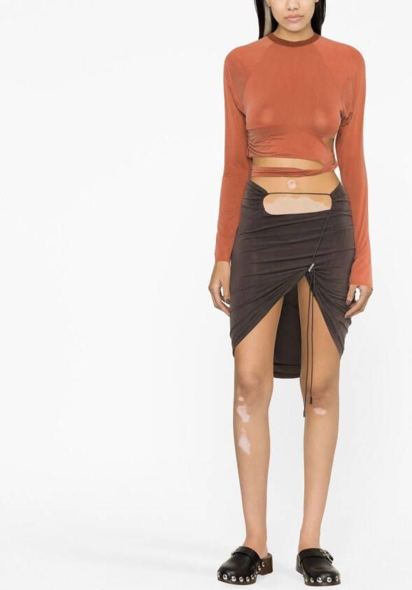 Jacquemus Cropped T-shirt Rood