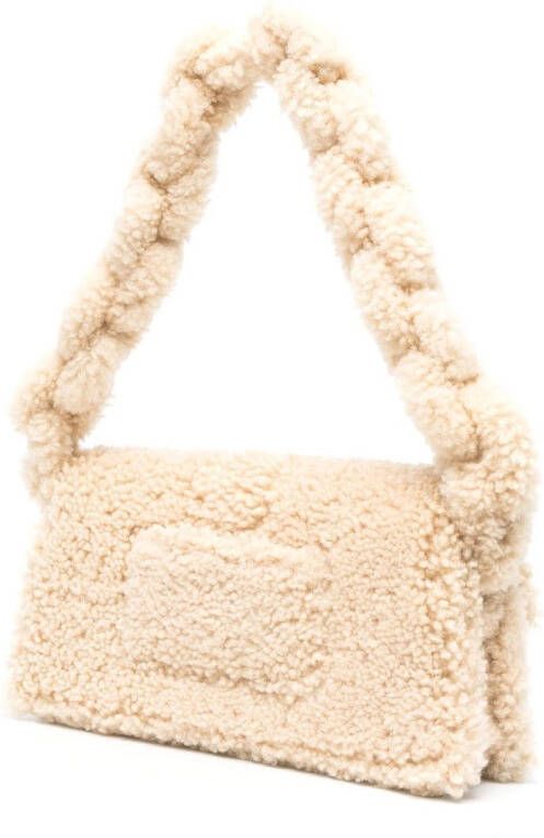 Jacquemus Le Bambidou lammy tas Beige