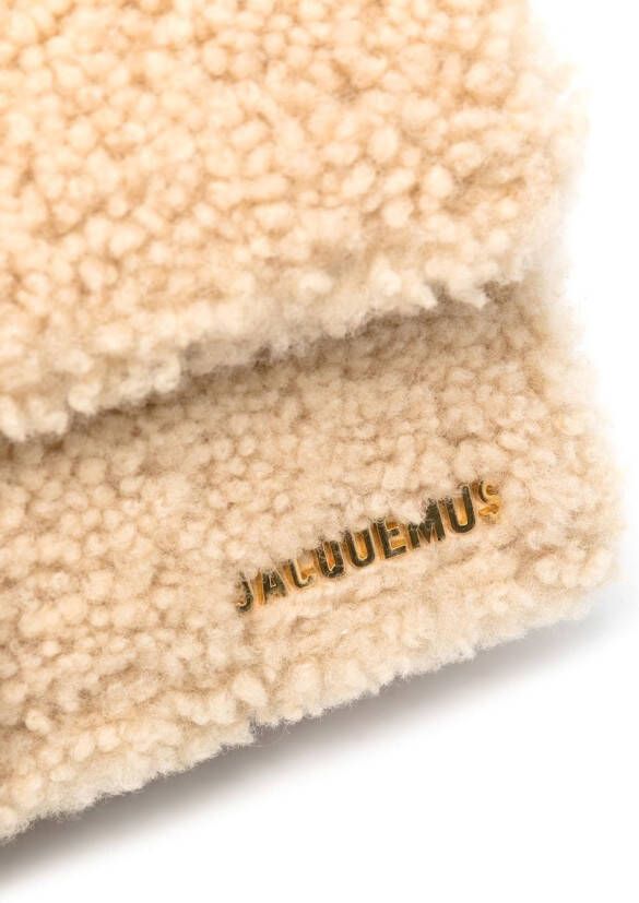 Jacquemus Le Bambidou lammy tas Beige