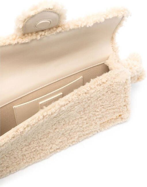 Jacquemus Le Bambidou lammy tas Beige