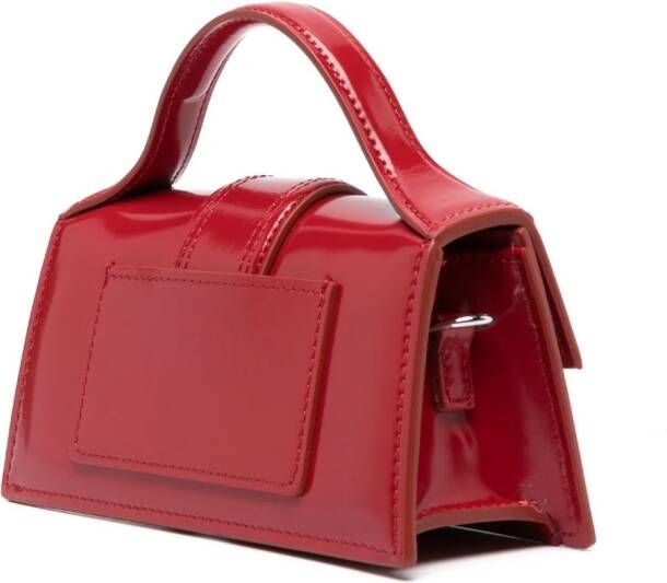 Jacquemus Le Bambino leren shopper Rood