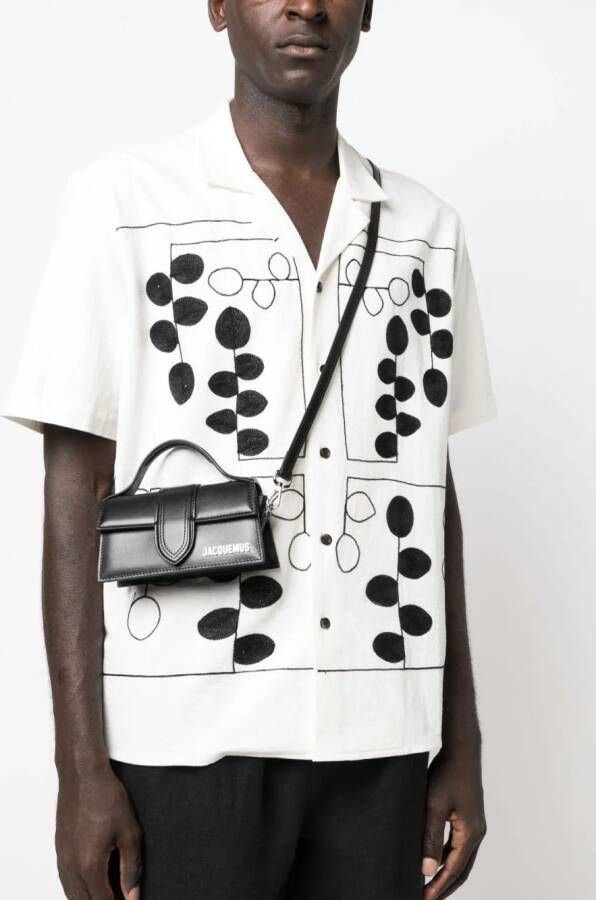 Jacquemus Le Bambino leren shopper Zwart