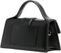 Jacquemus Le Bambino leren shopper Zwart - Thumbnail 3