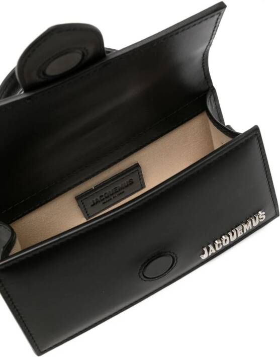 Jacquemus Le Bambino leren shopper Zwart