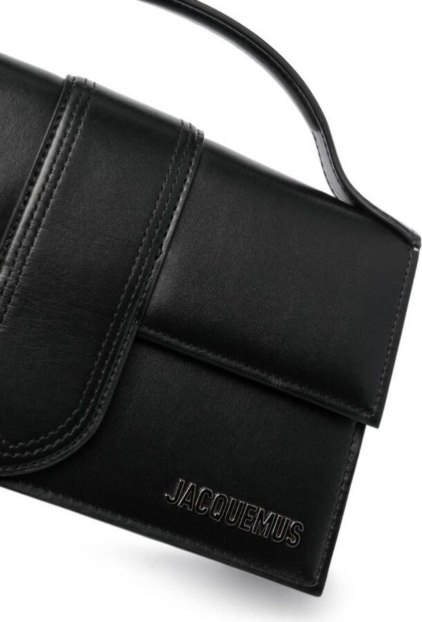 Jacquemus Le Grand Bambino suède shopper Zwart