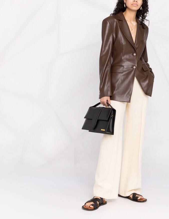 Jacquemus Le Bambino shopper met logoplakkaat Zwart