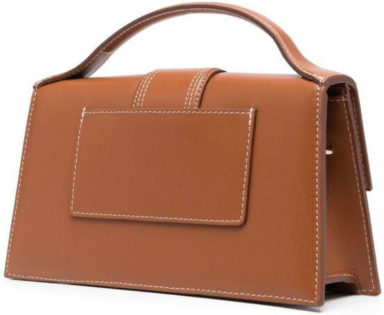 Jacquemus Le Grand Bambino suède shopper Bruin
