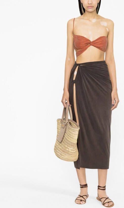 Jacquemus Asymmetrische top Rood