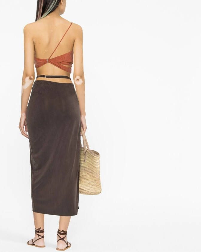 Jacquemus Asymmetrische top Rood