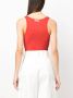 Jacquemus Le Body Caraco katoenen body Rood - Thumbnail 4