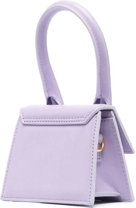 Jacquemus Le Chiquito Long leren shopper Paars
