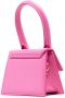 Jacquemus Le Chiquito Long leren shopper Roze - Thumbnail 4