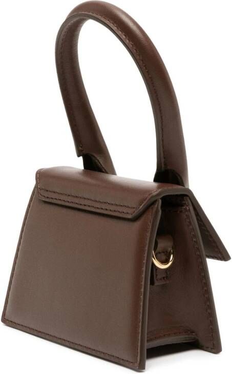 Jacquemus Le Chiquito Long leren shopper Bruin