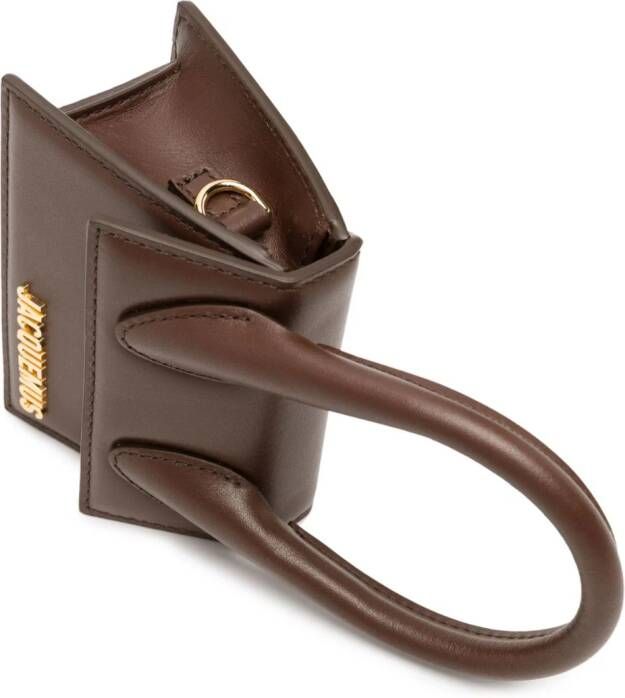 Jacquemus Le Chiquito Long leren shopper Bruin