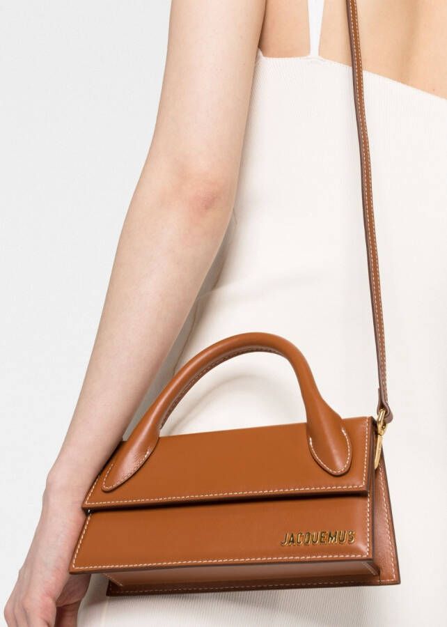 Jacquemus Le Chiquito Long mini-tas Bruin