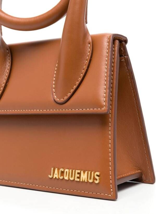 Jacquemus Le Chiquito Noeud kleine tas Bruin