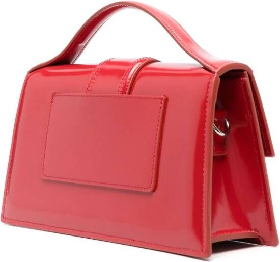 Jacquemus Le Grand Bambino suède shopper Rood
