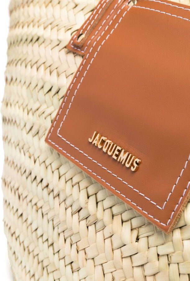 Jacquemus Le Petit Panier Soli basket tas Beige