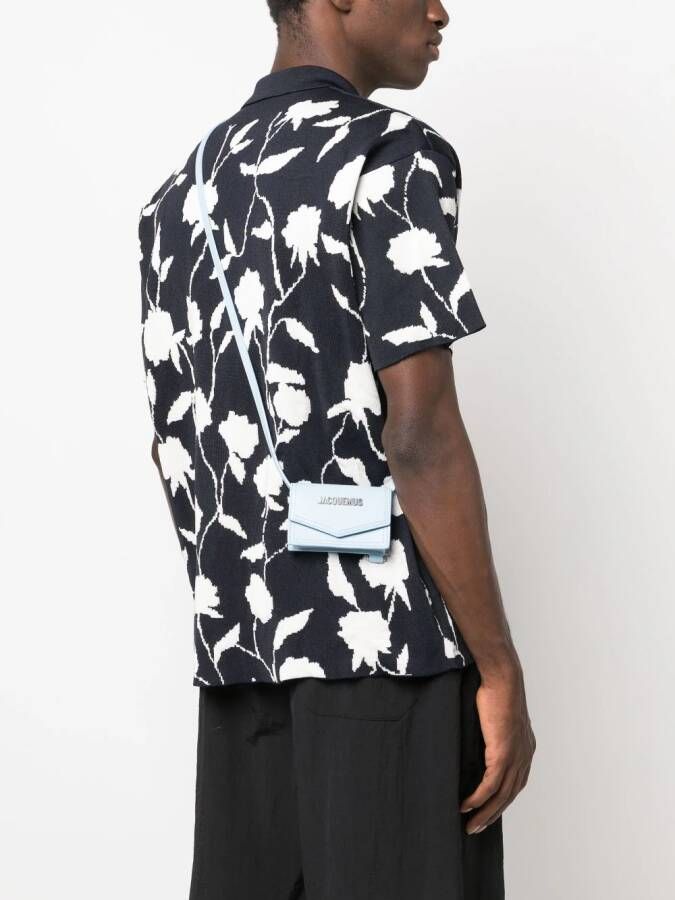 Jacquemus Le Porte Azur portemonnee met band Blauw