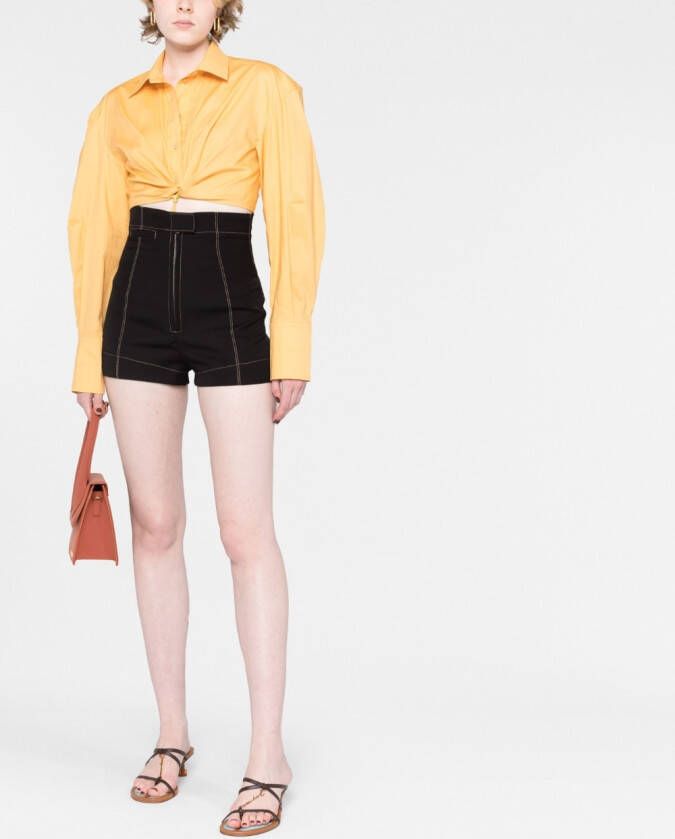 Jacquemus Mini-shorts Zwart