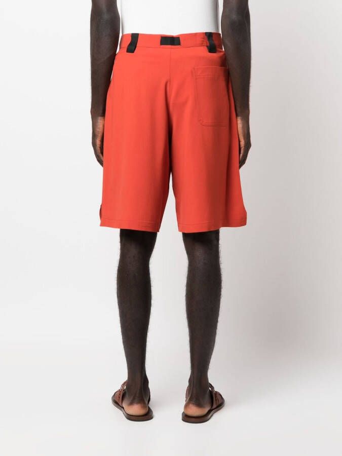 Jacquemus Le Short Meio shorts met ceintuur Oranje