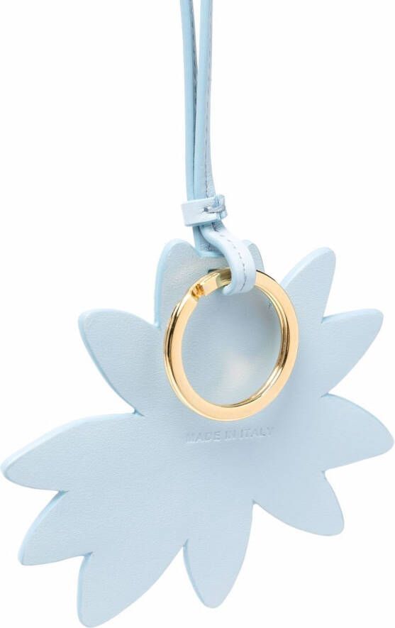 Jacquemus Leren sleutelhanger Blauw