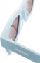 Jacquemus Les Lunettes zonnebril met vierkant montuur Blauw - Thumbnail 3