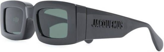 Jacquemus Les Lunettes zonnebril met vierkant montuur Zwart