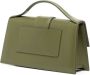 Jacquemus Le Grand Bambino suède shopper Groen - Thumbnail 3