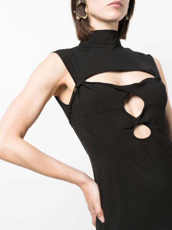 Jacquemus La Robe Palmi maxi-jurk met uitgesneden details Zwart