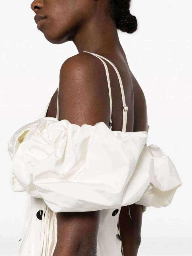 Jacquemus Mini-jurk met print Wit