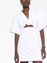 Jacquemus La Robe T-Shirt Bahia mini-jurk met uitgesneden details Wit - Thumbnail 5