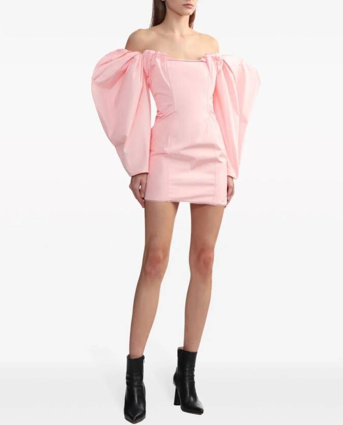 Jacquemus Mini-jurk van katoenmix Roze