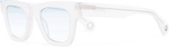 Jacquemus Nocio zonnebril met D-montuur Beige