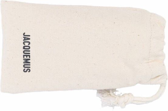 Jacquemus Nocio zonnebril met D-montuur Beige