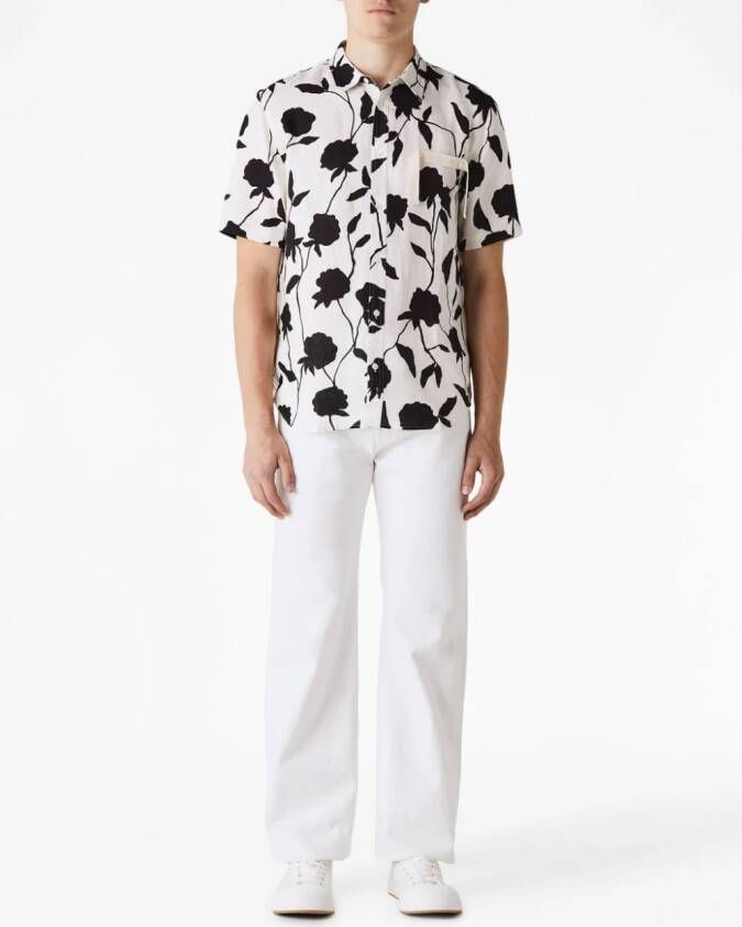 Jacquemus Overhemd met bloemenprint Wit